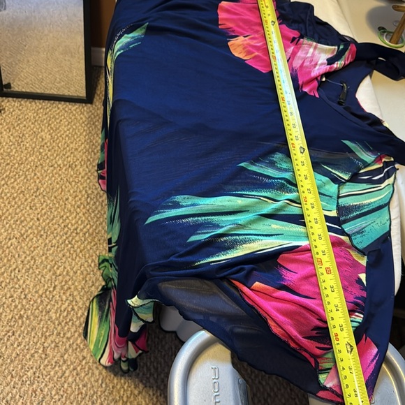 Multi Coloured Chiffon Maxi Dress NWT - Picture 6 of 7